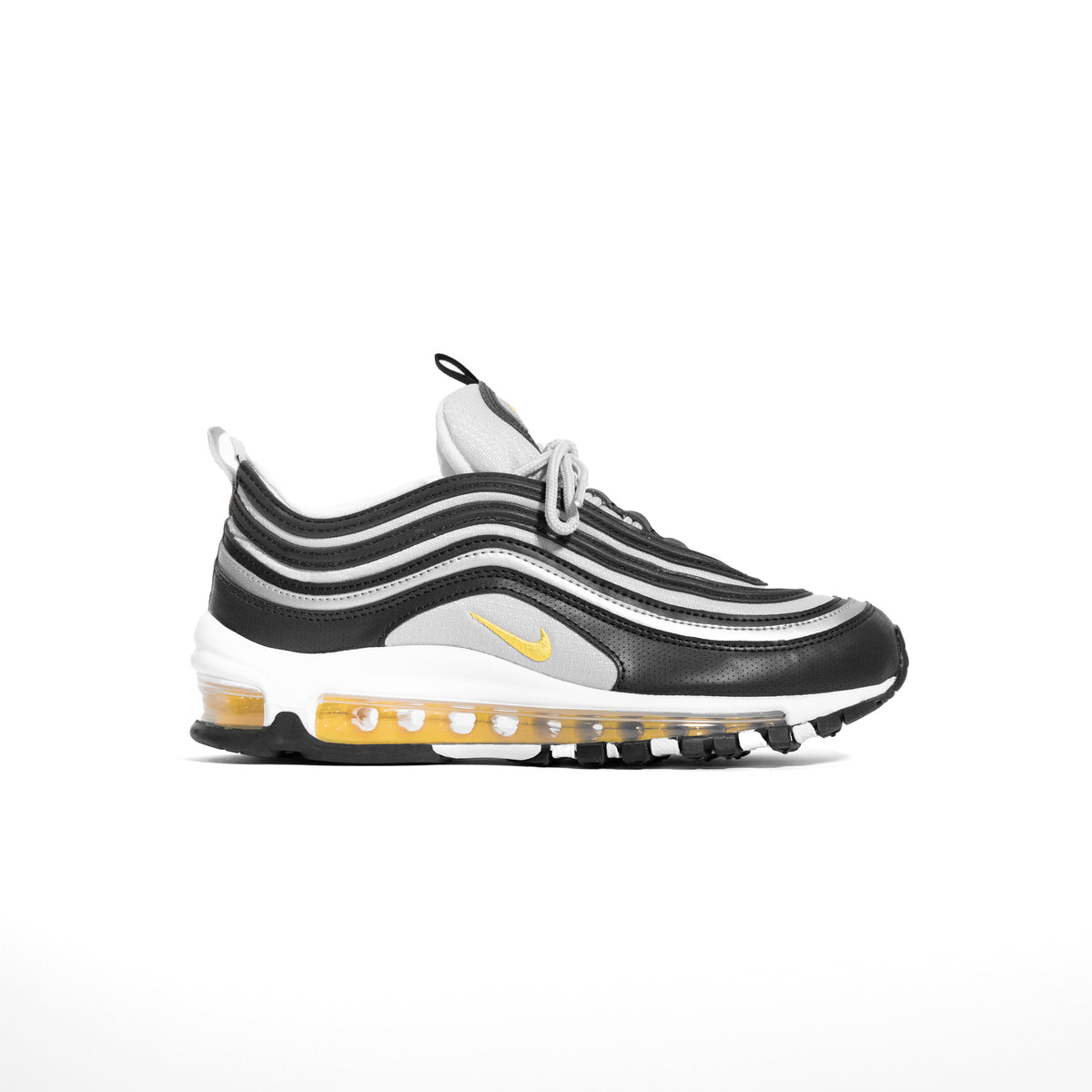 Nike Air Max 97 Grade School - Black / Amarillo / Reflect Silver / White