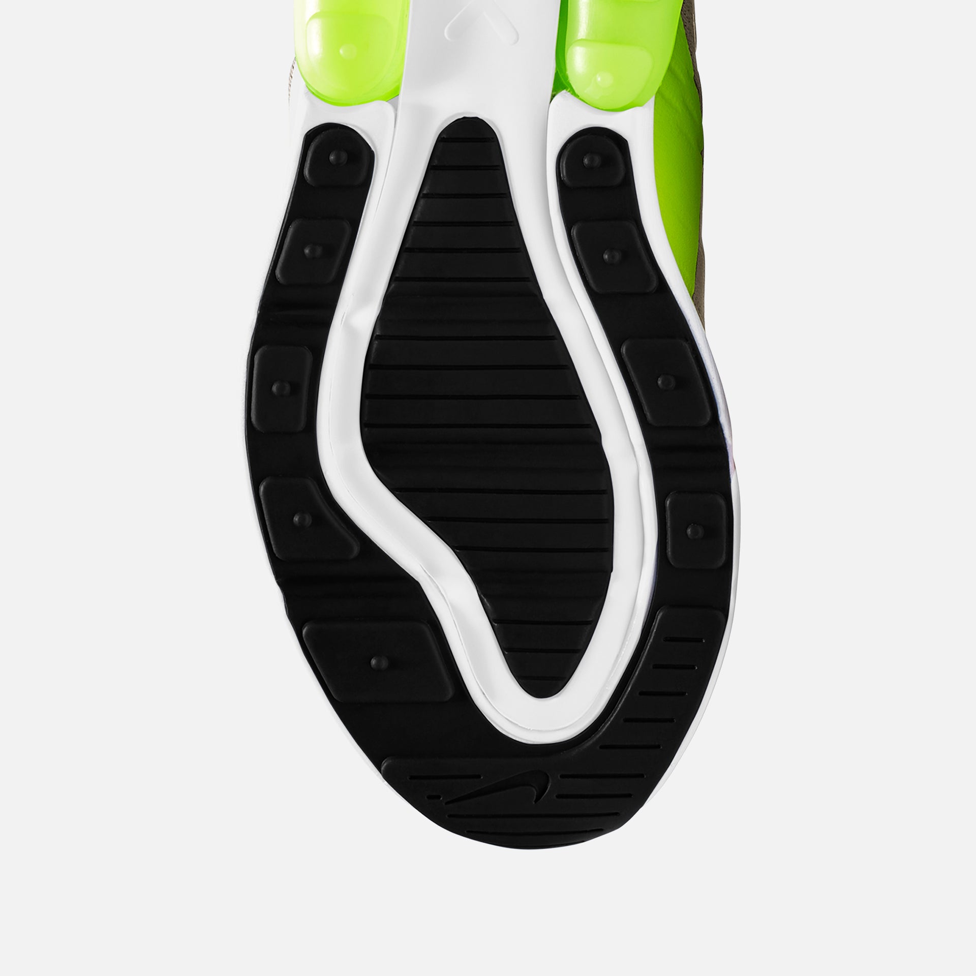 Nike Grade School Air Max 270  - Light Bone / Black / Volt / Particle Grey