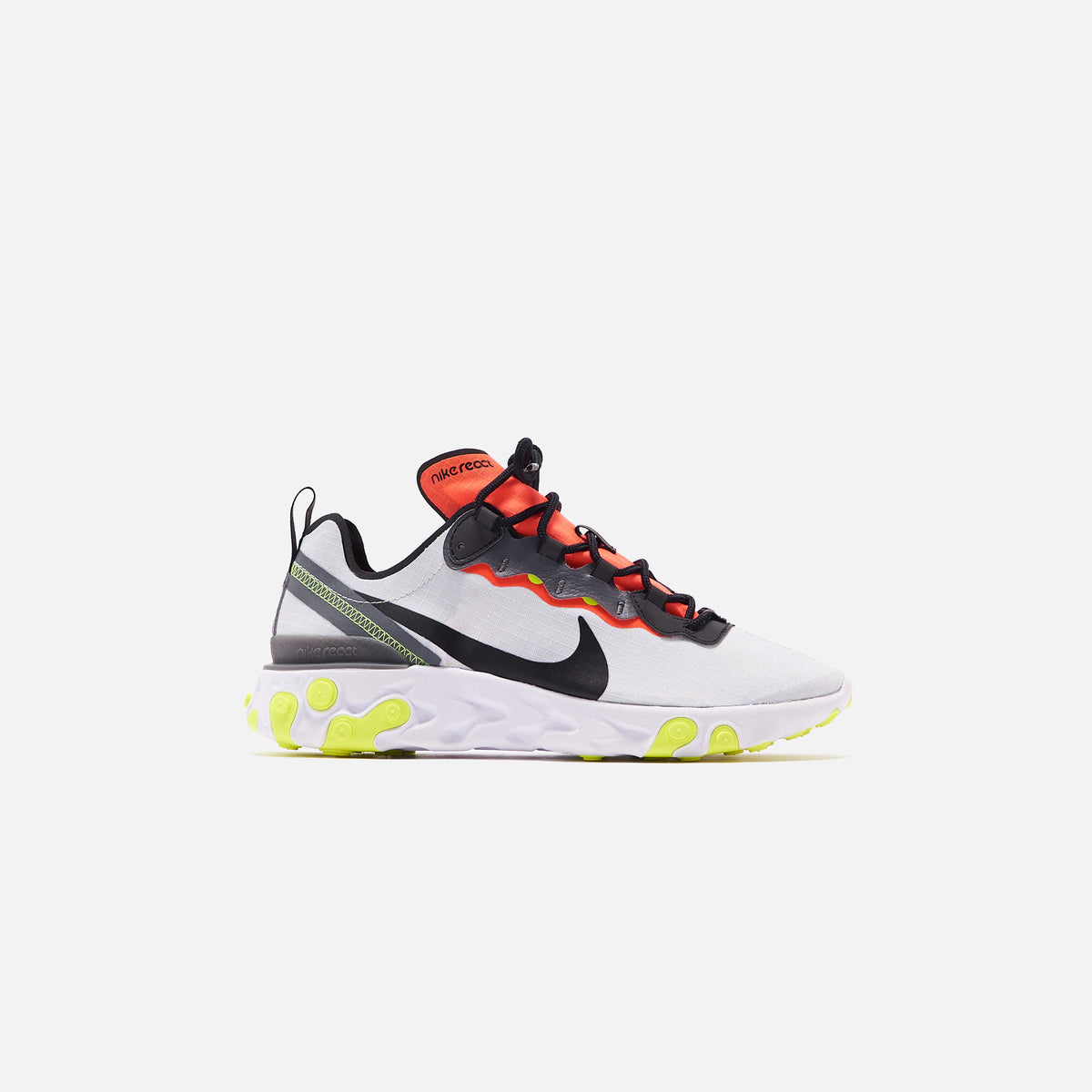 Nike React Element 55 SE - Pure Platinum / Black / Dark Grey / Bright Crimson