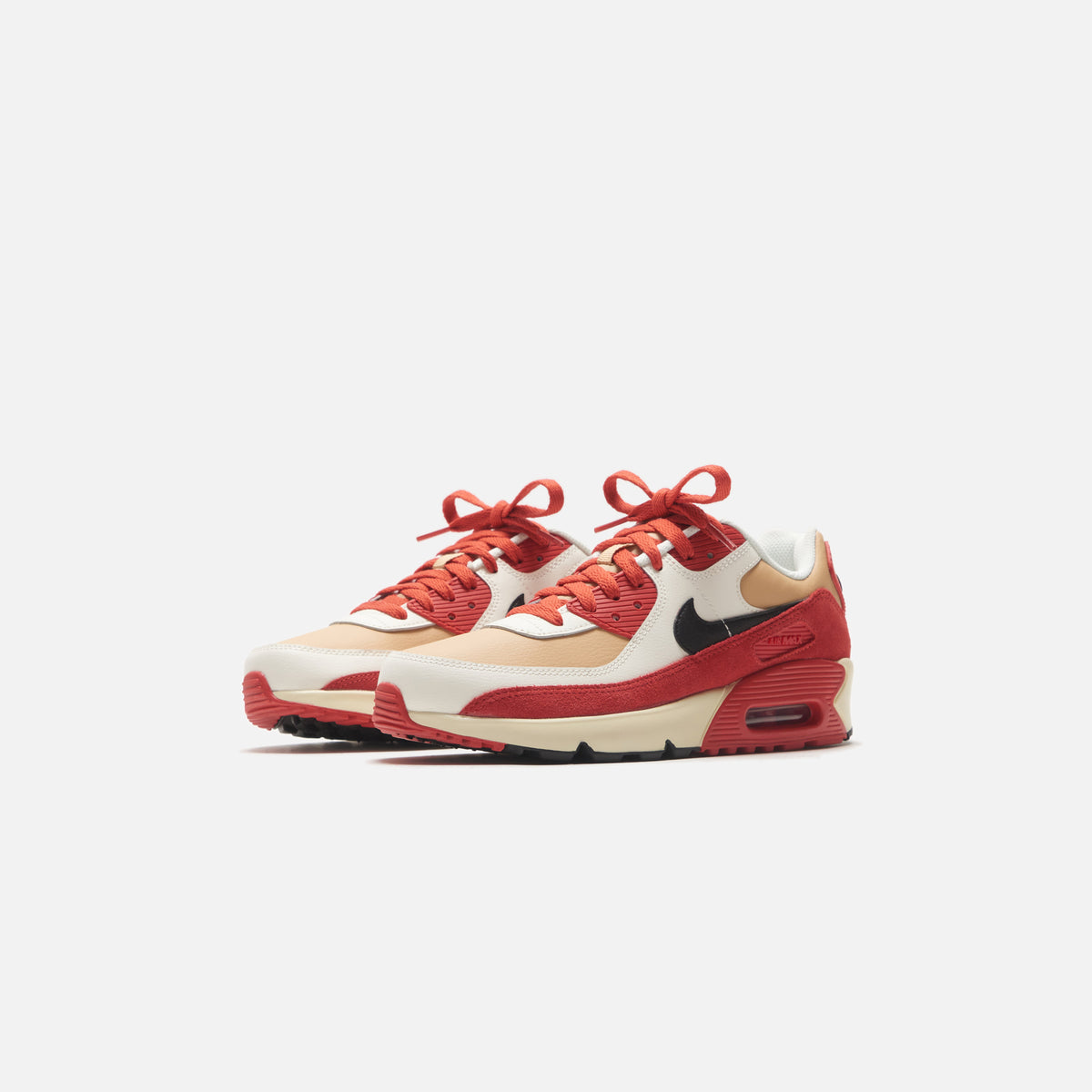 Nike Grade School Air Max 90 LTR - Sesame / Black / Red / Clay / Sail