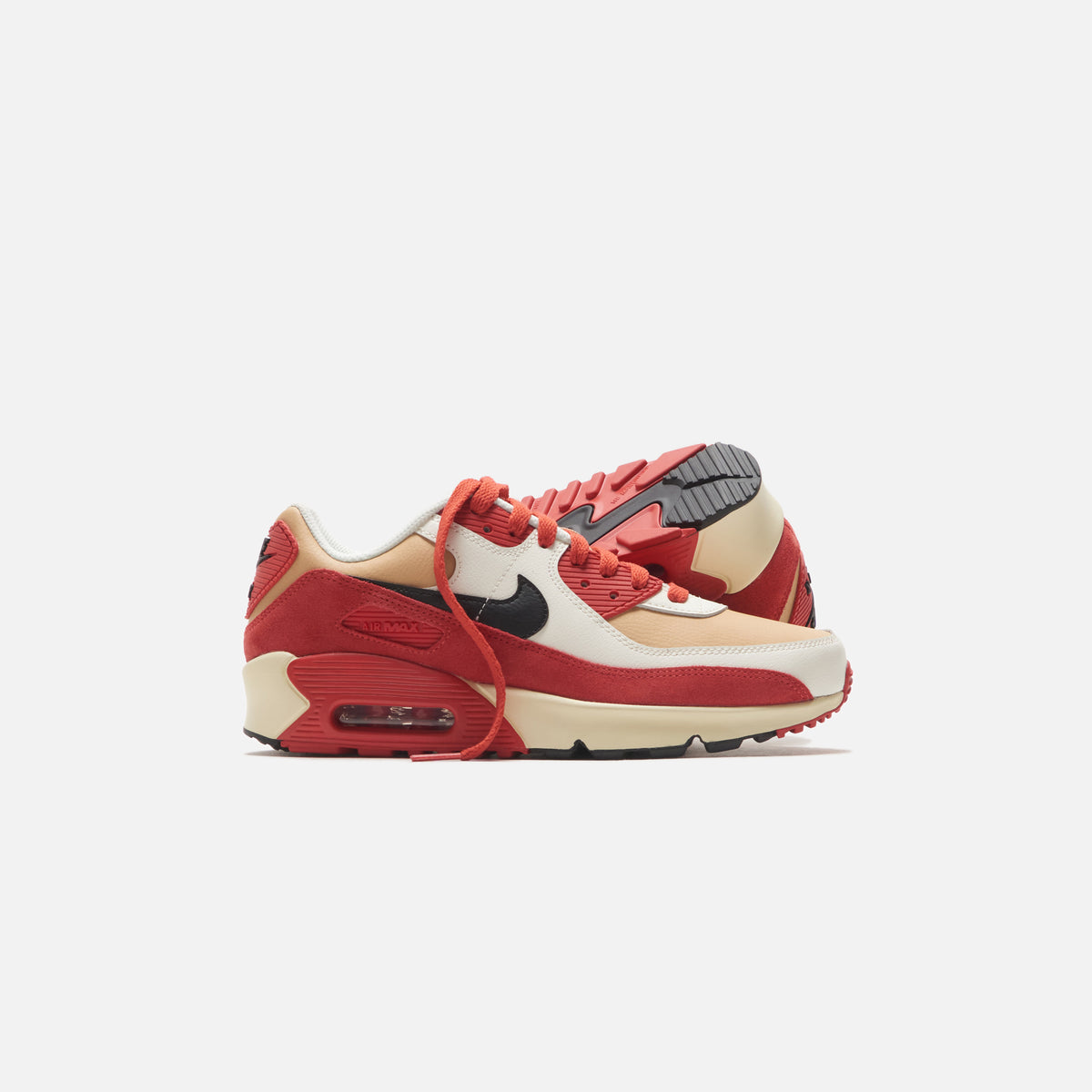 Nike Grade School Air Max 90 LTR - Sesame / Black / Red / Clay / Sail