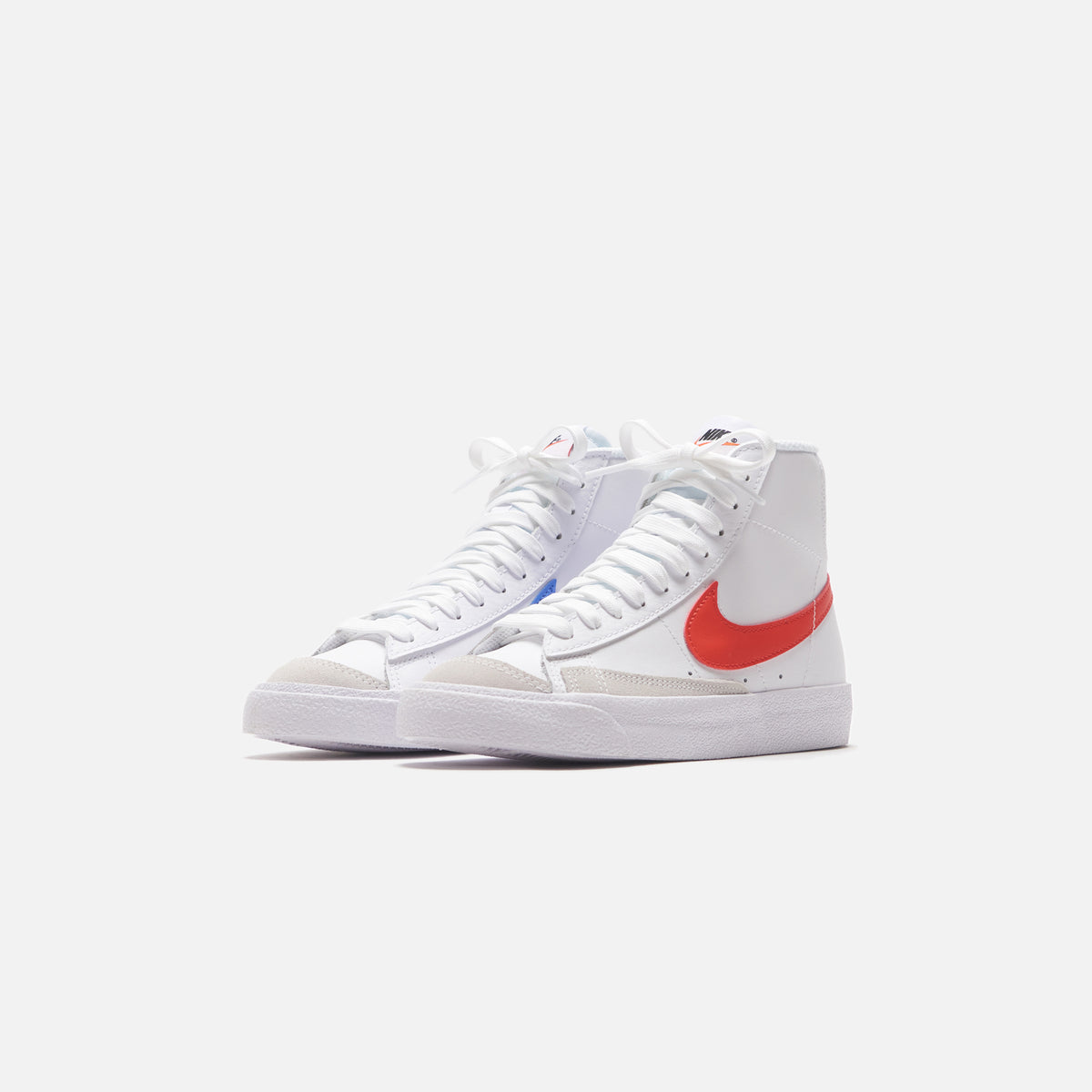 Nike Grade School Blazer Mid `77 - White / Habanero Red / Medium Blue / Black