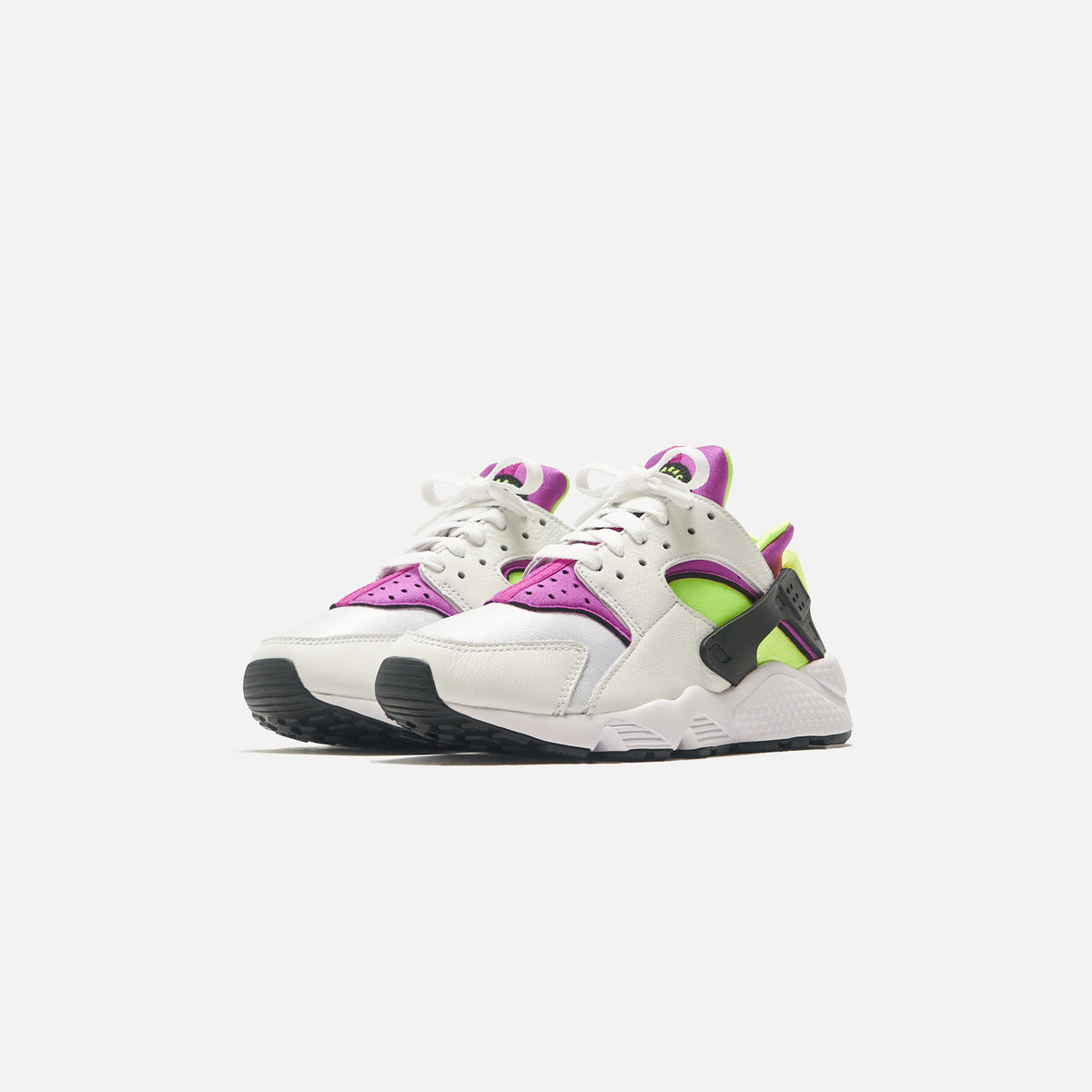 Nike WMNS Air Huarache - White / Neon Yellow / Magenta / Black