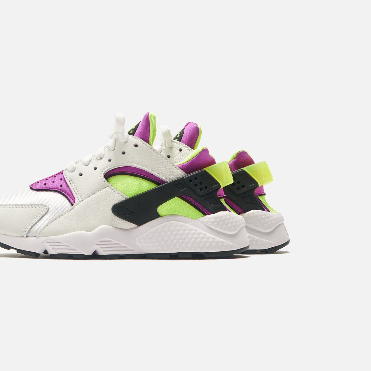 Nike WMNS Air Huarache - White / Neon Yellow / Magenta / Black