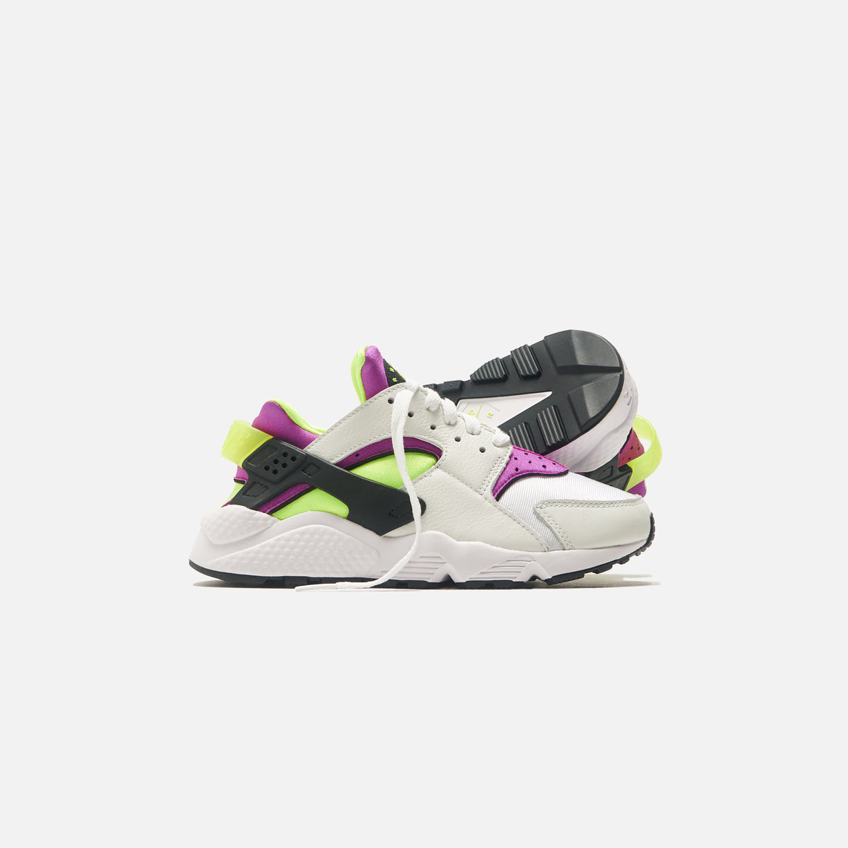Nike WMNS Air Huarache - White / Neon Yellow / Magenta / Black