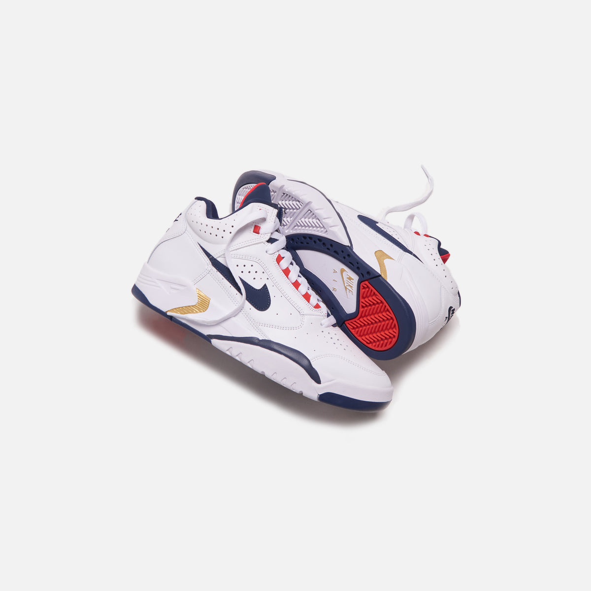 Nike Air Flight Lite Mid LTR - White / Midnight Navy / University Red