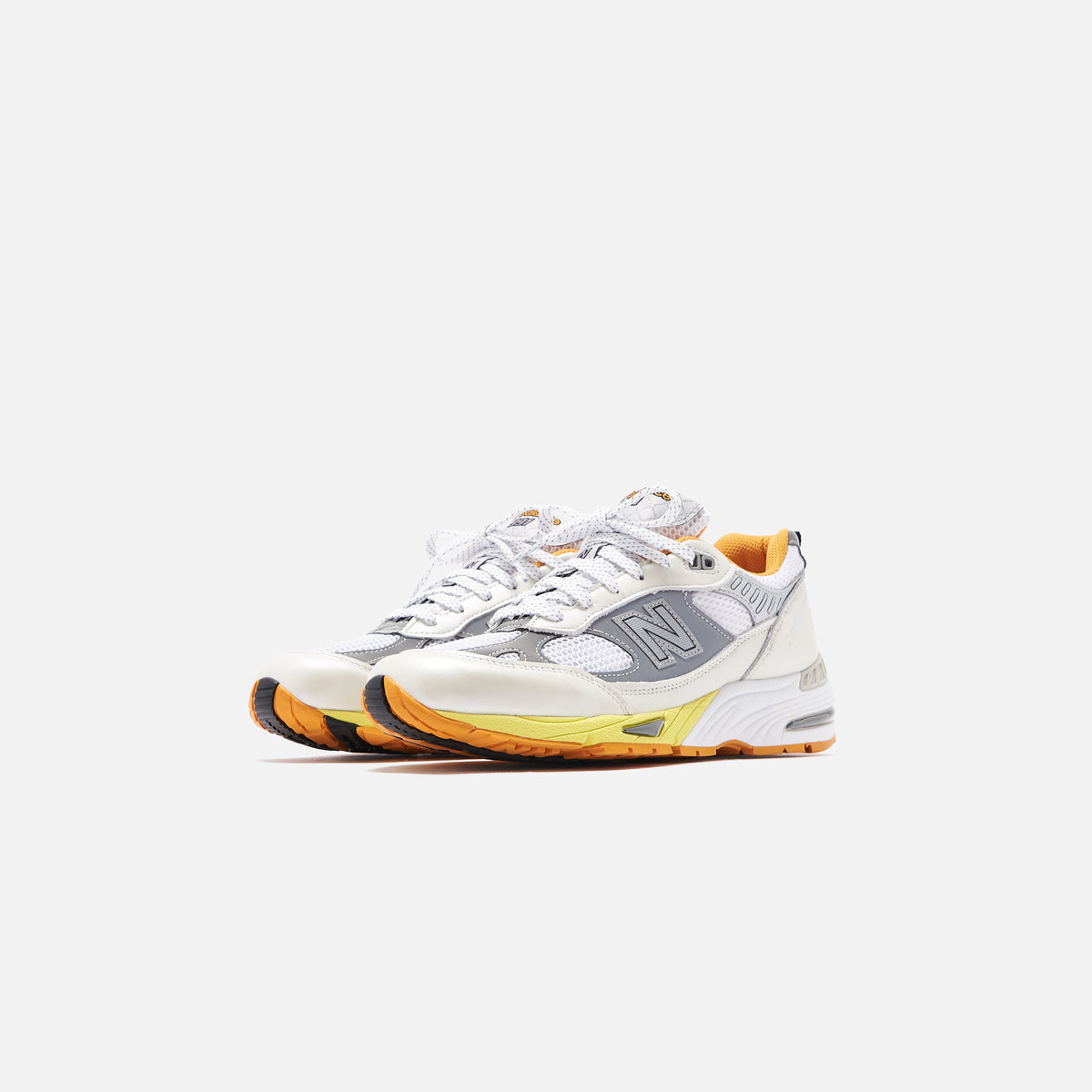 New Balance x Aries Arise Made in UK 991 - Silver / White / Orange