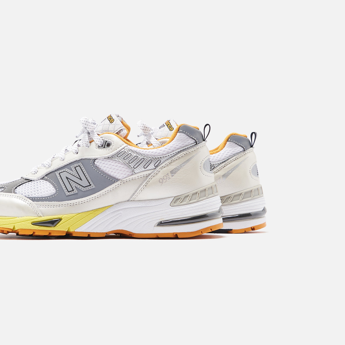 New Balance x Aries Arise Made in UK 991 - Silver / White / Orange
