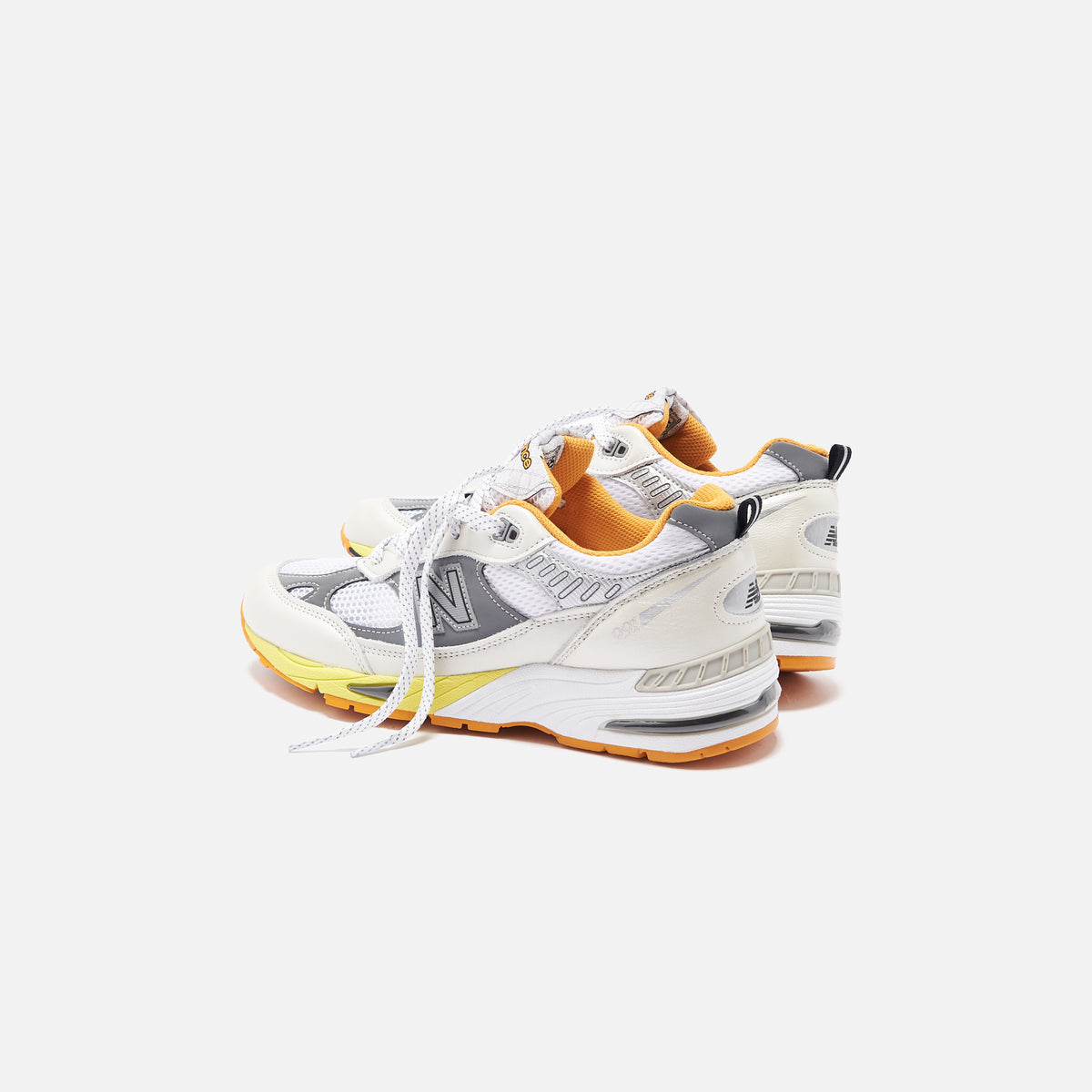 New Balance x Aries Arise Made in UK 991 - Silver / White / Orange