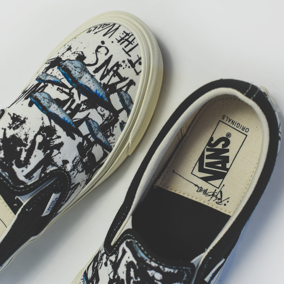 Vans x Ralph Steadman OG Classic Slip-On LX - Blue Tuna