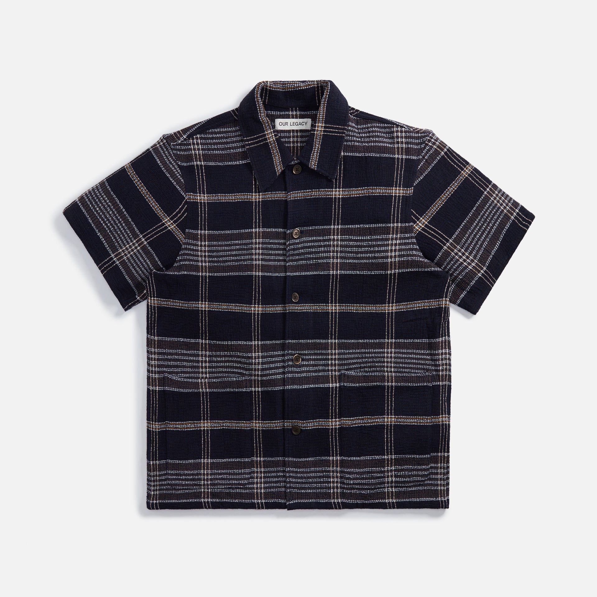 Our Legacy Elder Shirt - Navy Summer Plaid