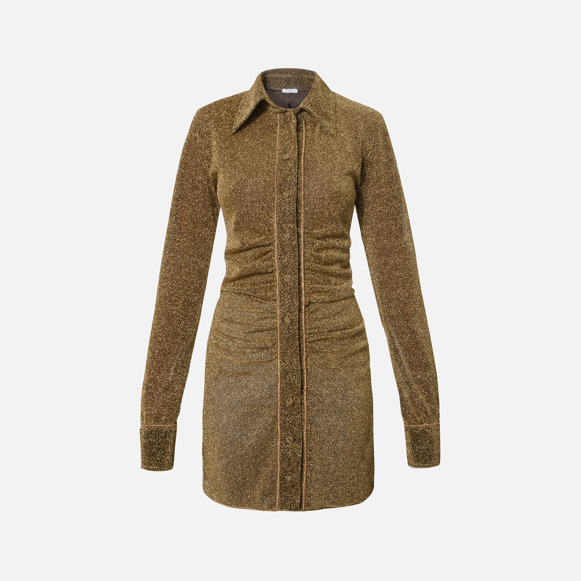 Oseree Lumiere Shirt Dress - Sand