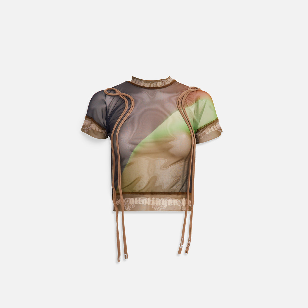 Ottolinger Mesh Tee Fade - Green / Black