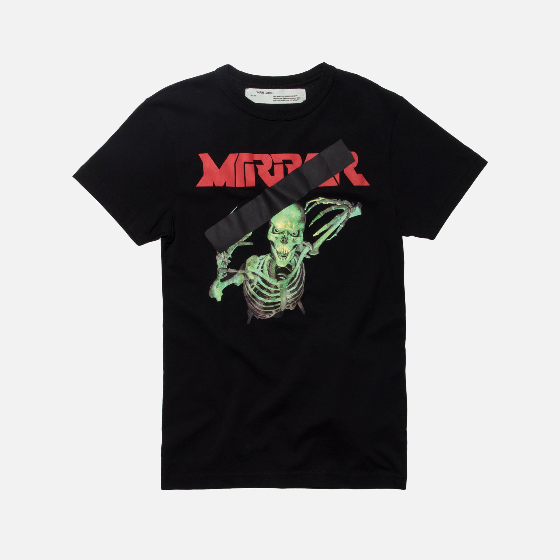 Off-White Mirror Skull Tee - Black / Multi