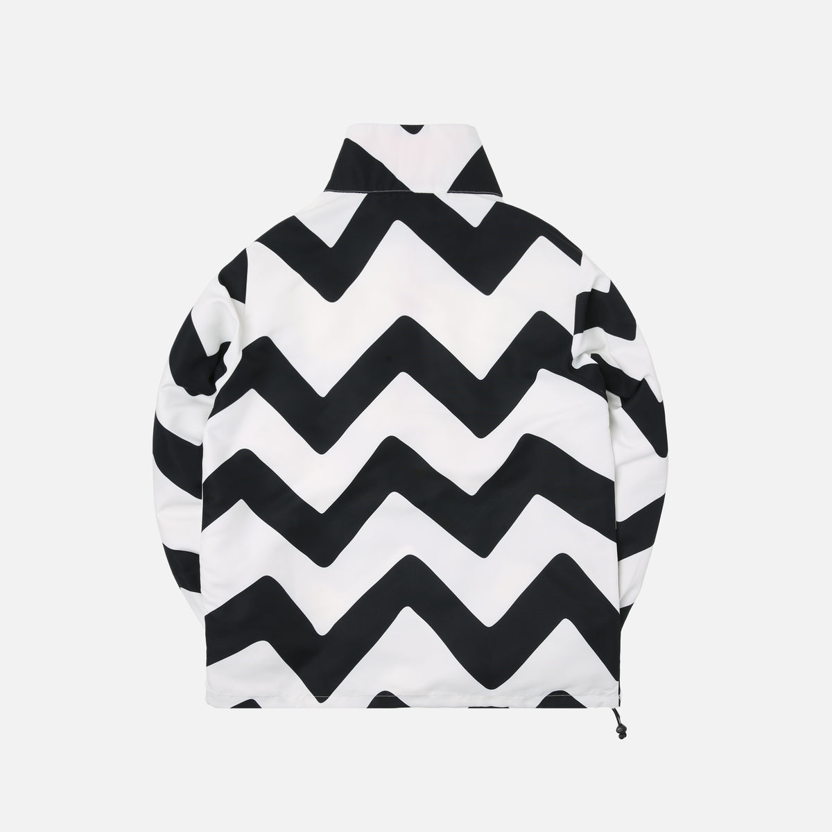 by Parra Vase Mountain Stripes Windbreaker - Black / White