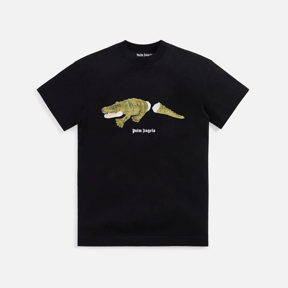 Palm Angels Croco Classic Tee - Black / Green