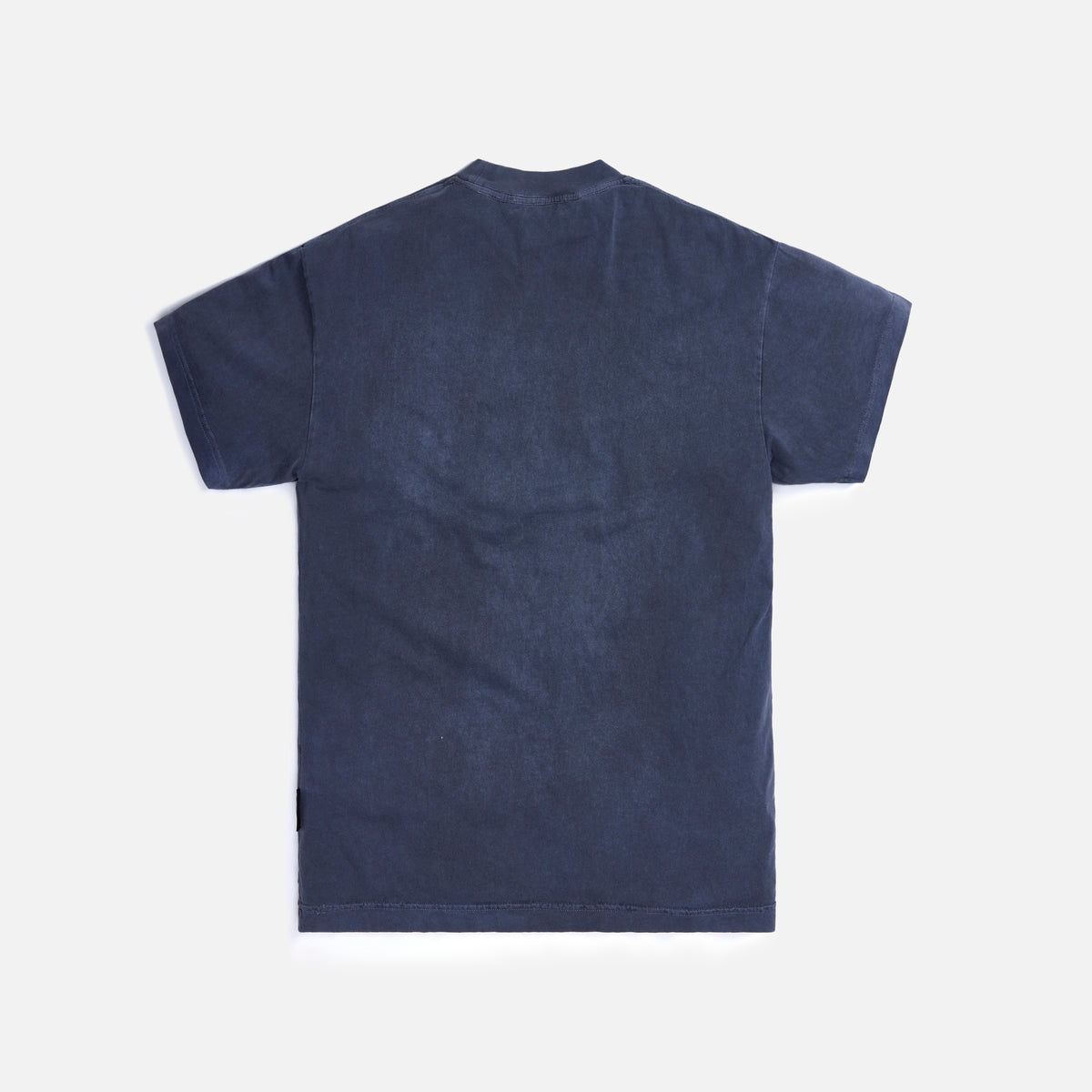 Palm Angels Vintage Wash Curved Logo Tee - Black / Green