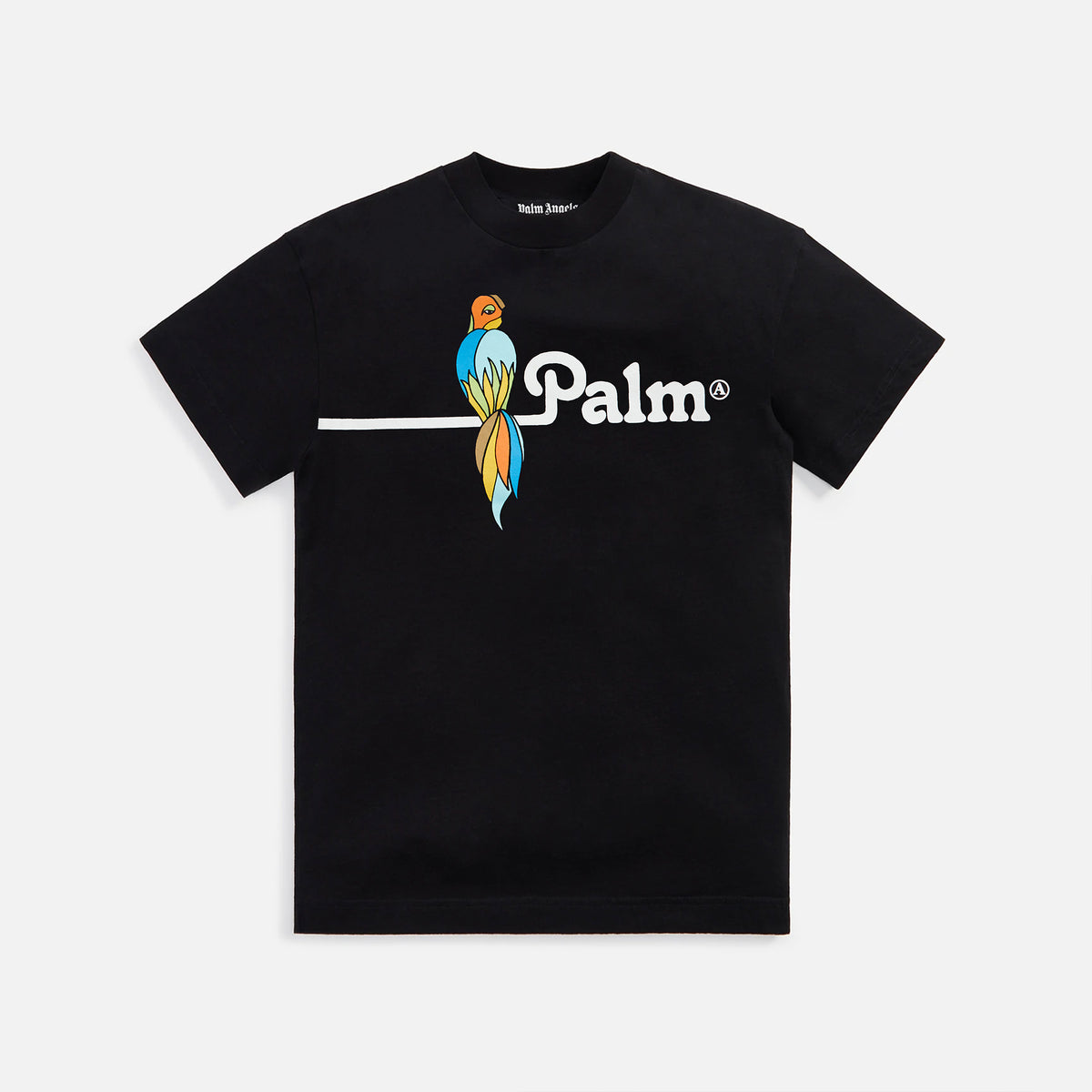Palm Angels Parrot Classic Tee - Black / White