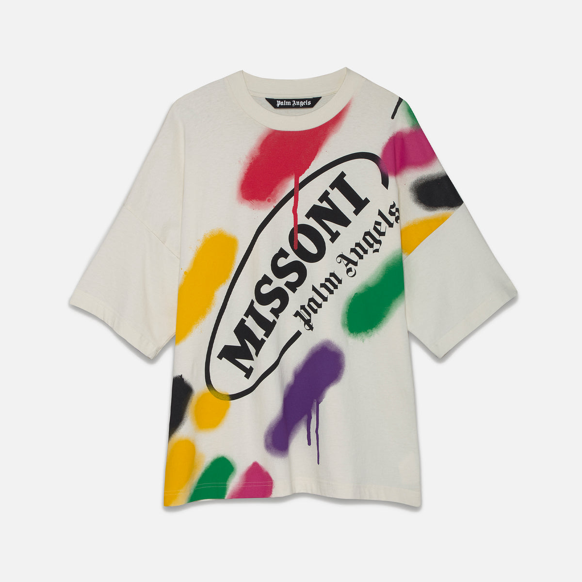 Palm Angels x Missoni Sport Loose Tee - Off White
