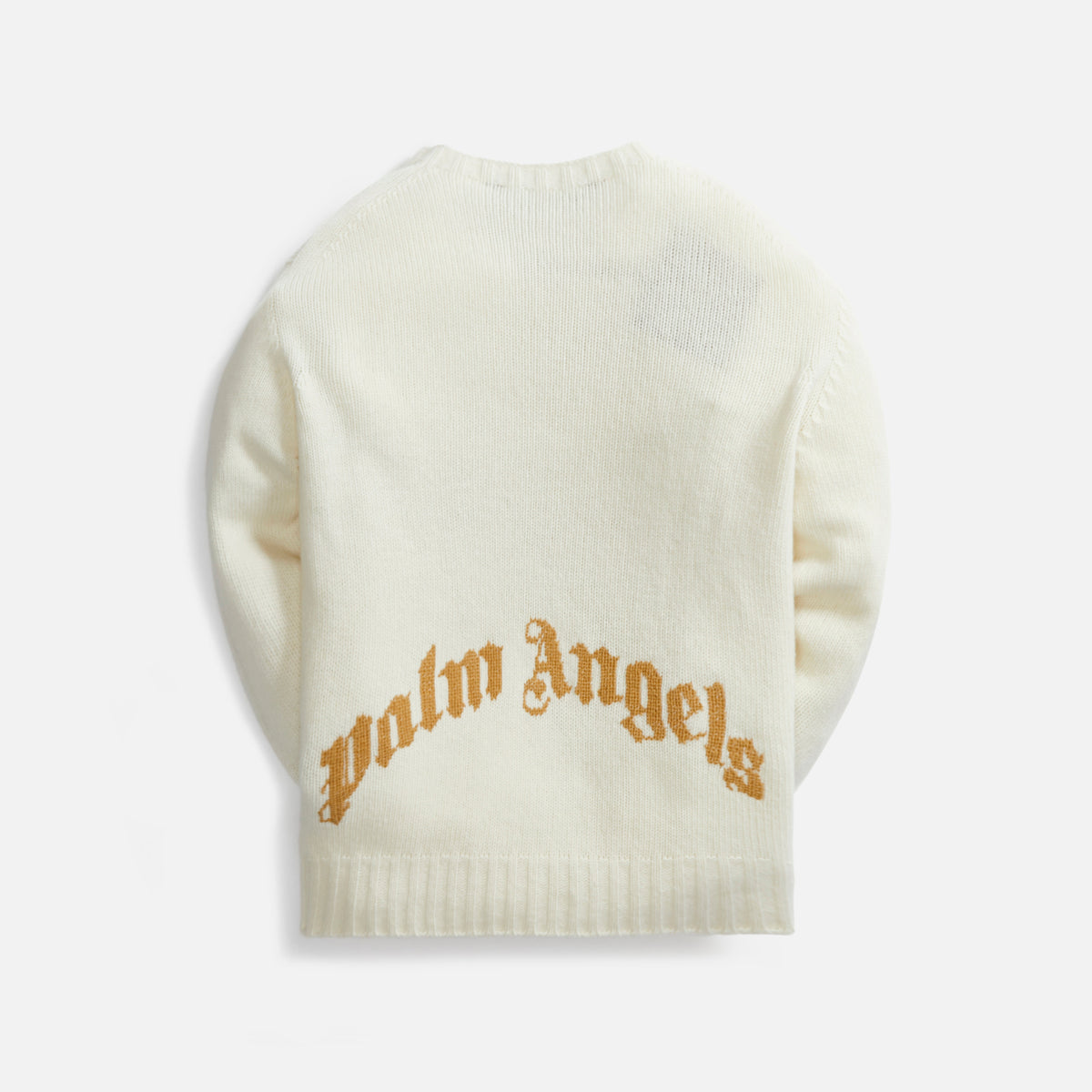 Palm Angels Curved Logo Sweater - Off White