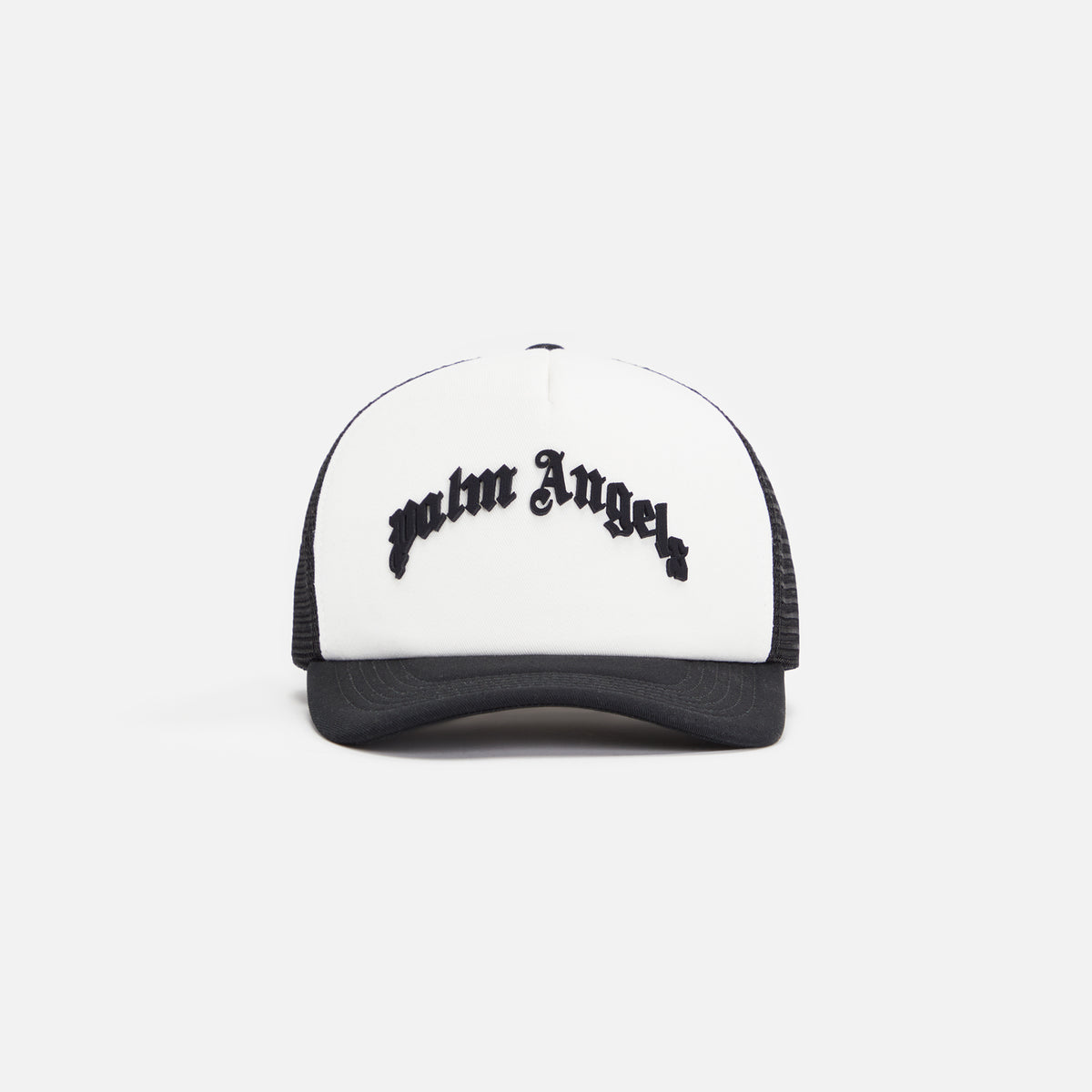 Palm Angels Curved Logo Mesh Cap - Black