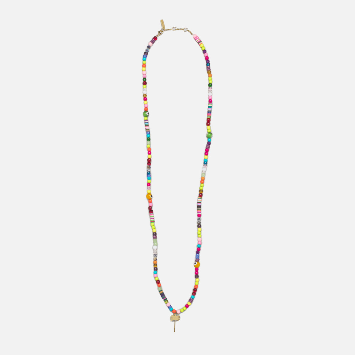 Palm Angels Long Logo Necklace - Rainbow