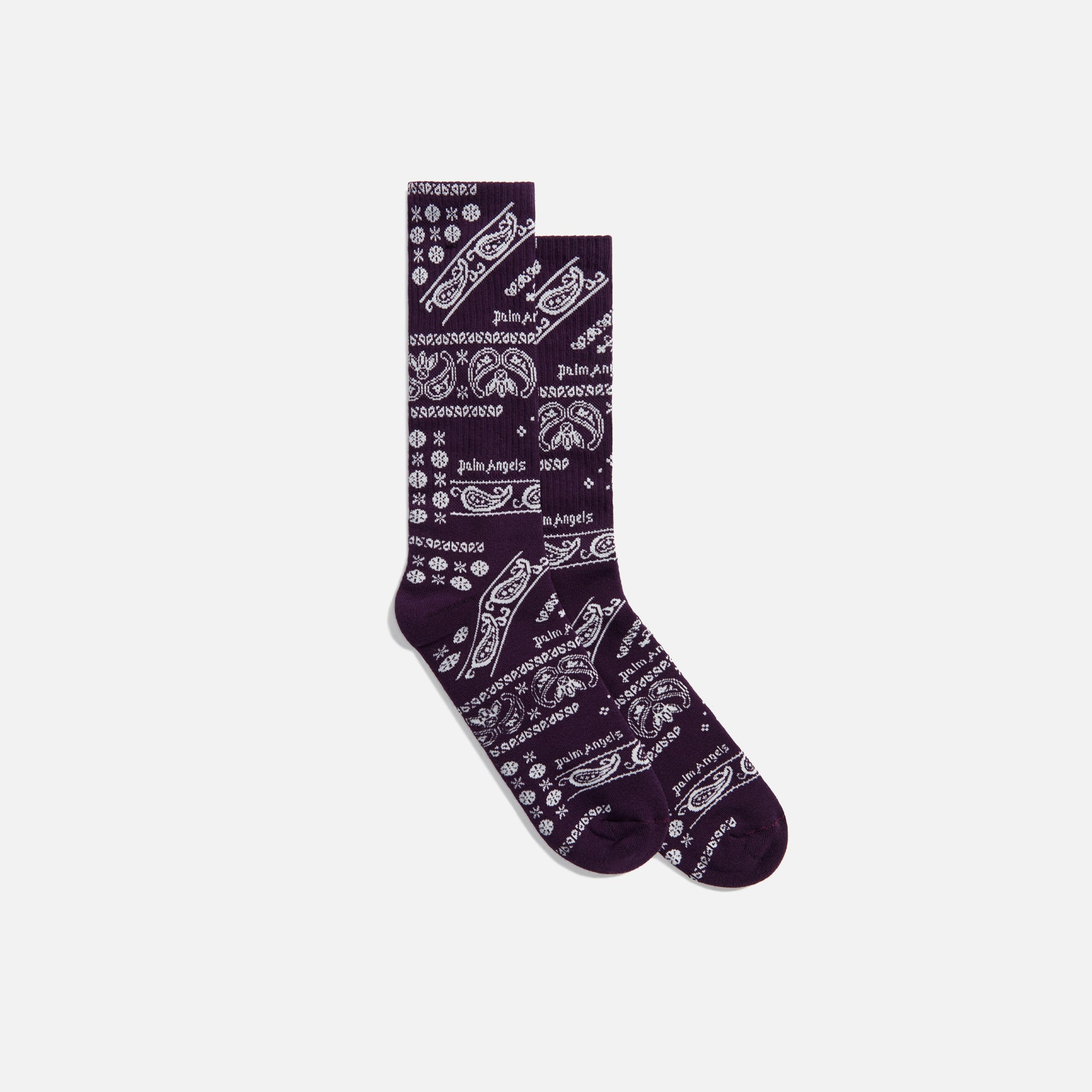 Palm Angels Bandana Socks - Purple