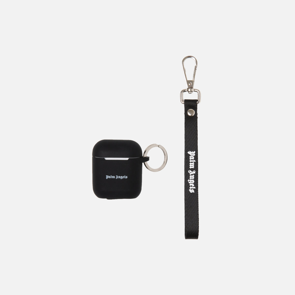 Palm Angels Logo Airpods Case - Black / White