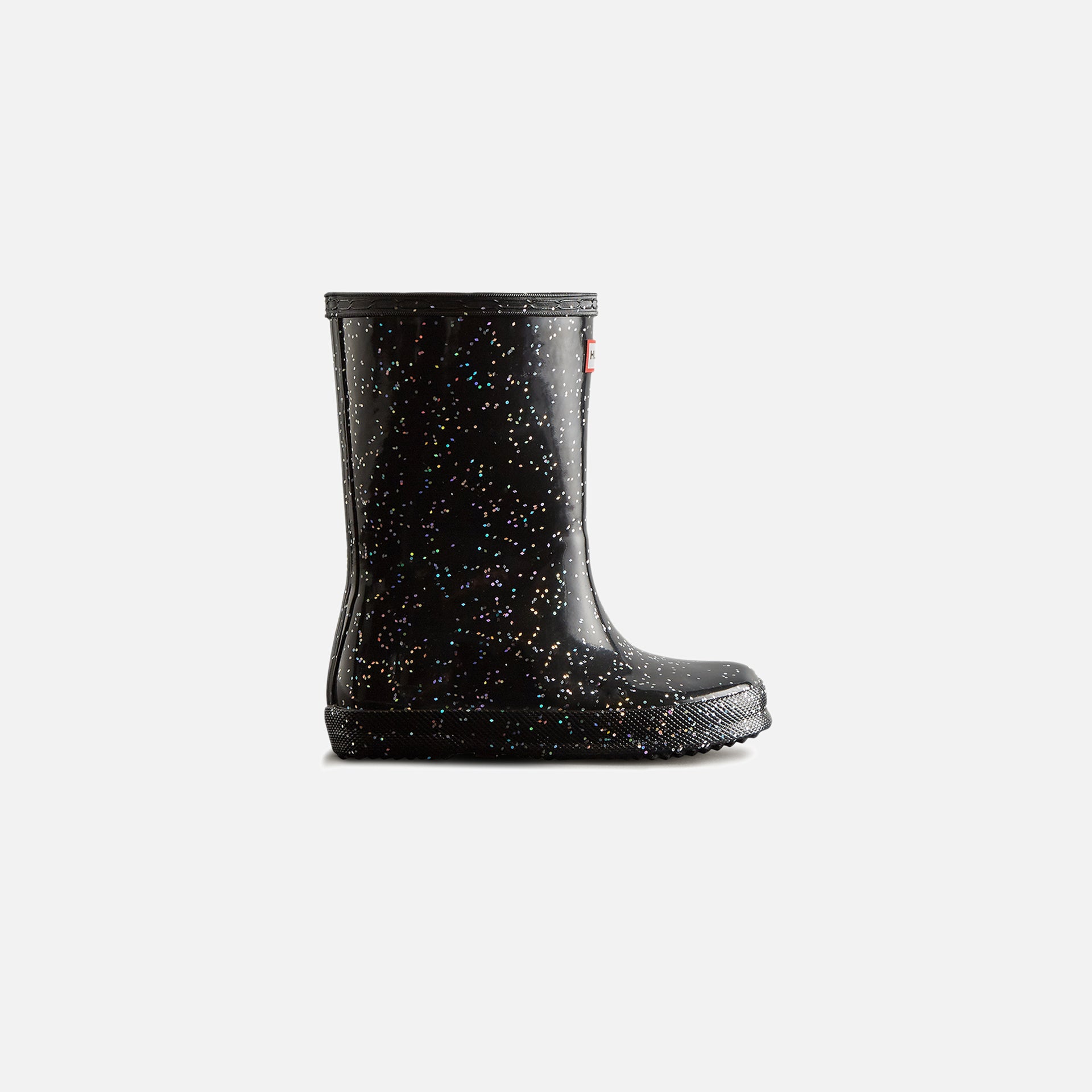 Hunter Giant Glitter Wellington Boots - Black