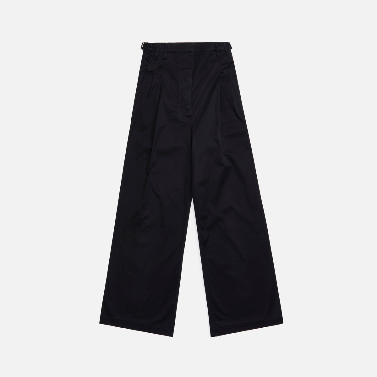 Proenza Schouler Cotton Twill Wide Leg Pants - Black