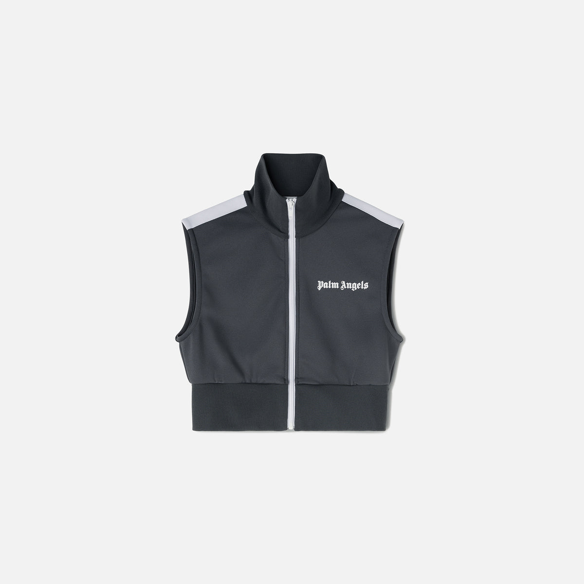 Palm Angels Classic Track Vest - Dark Grey / White