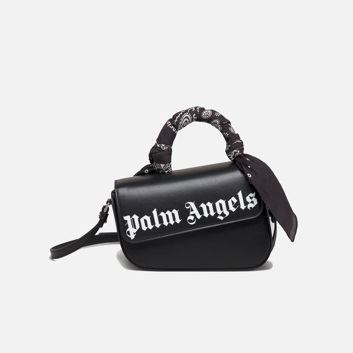 Palm Angels Bandana Handle Crash Bag - Black