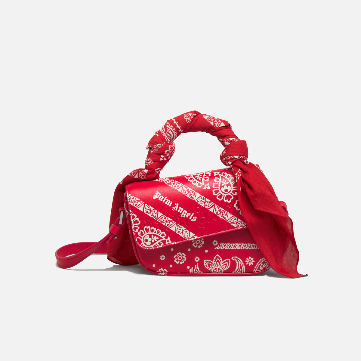 Palm Angels Bandana Handle Crash Bag - Red