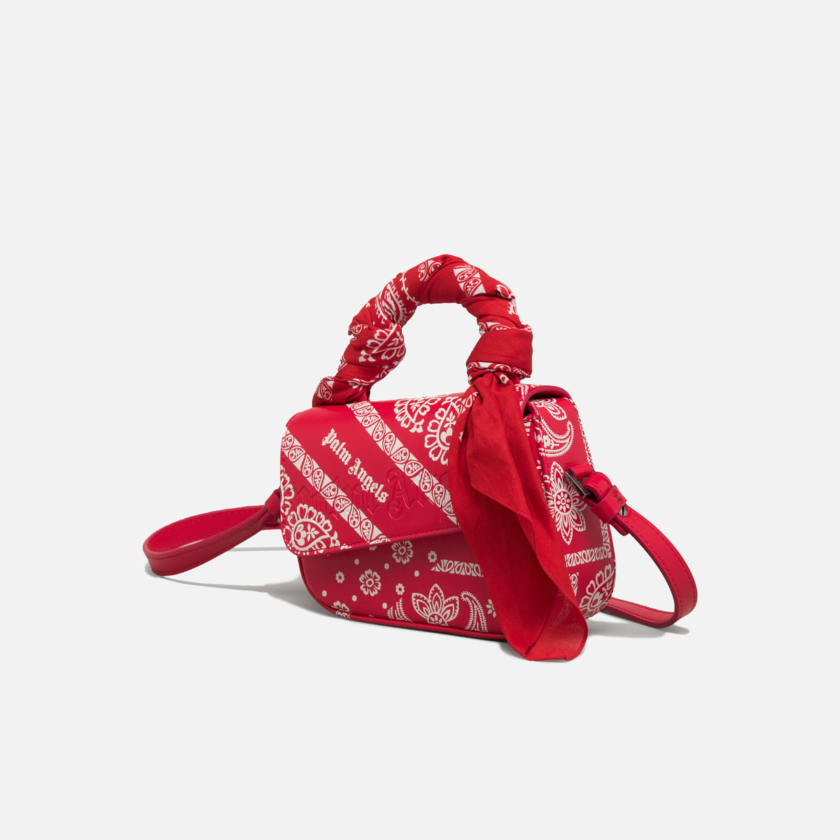 Palm Angels Bandana Handle Crash Bag - Red
