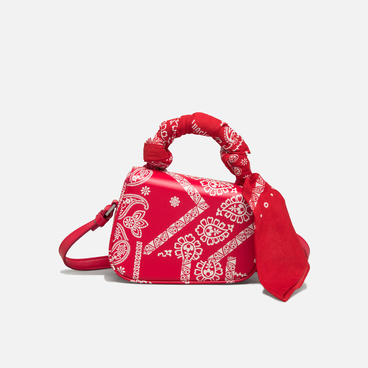 Palm Angels Bandana Handle Crash Bag - Red
