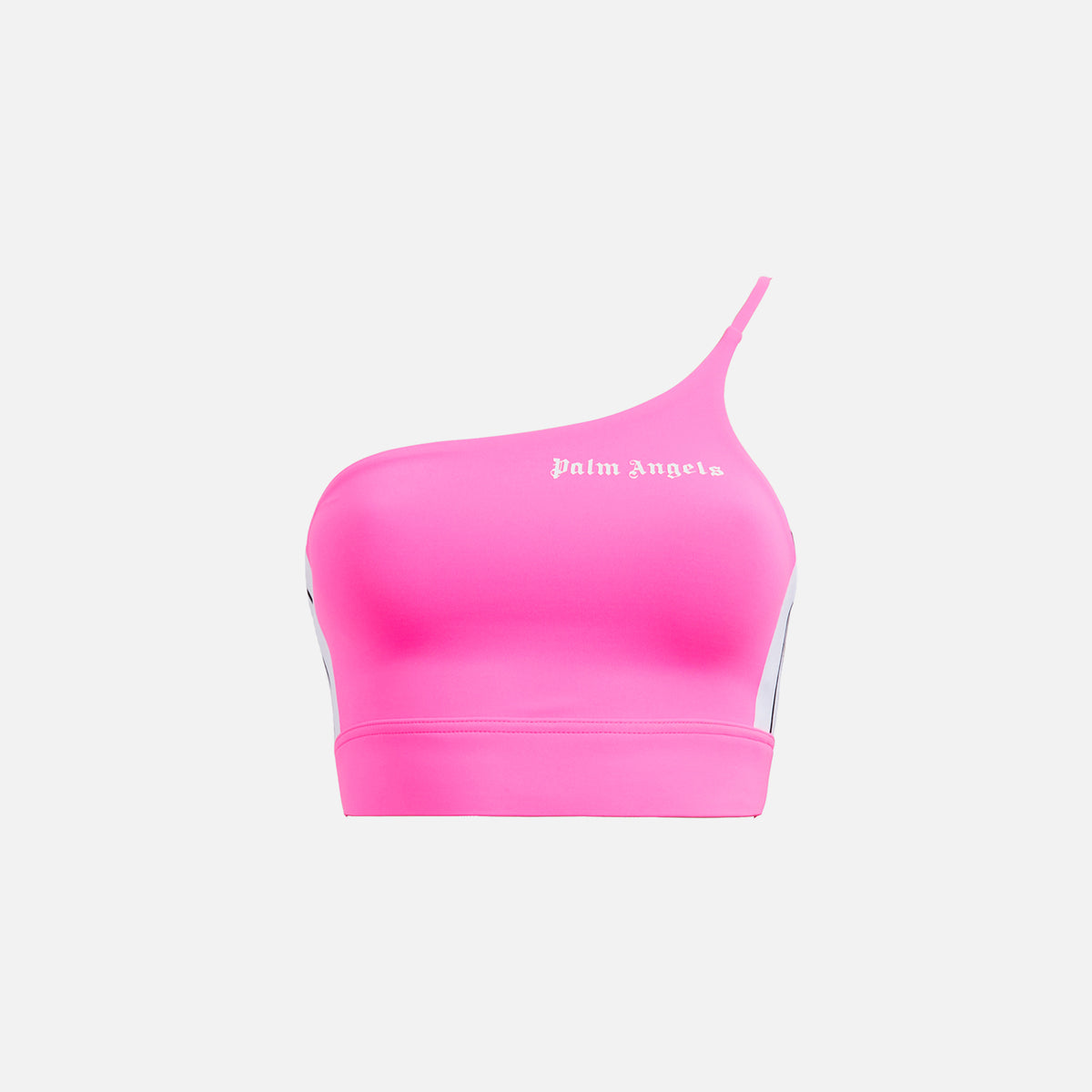 Palm Angels Track One Shoulder Top - Fuchsia