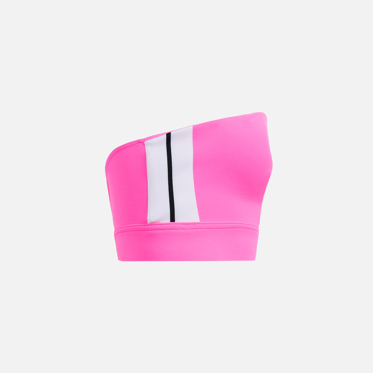 Palm Angels Track One Shoulder Top - Fuchsia