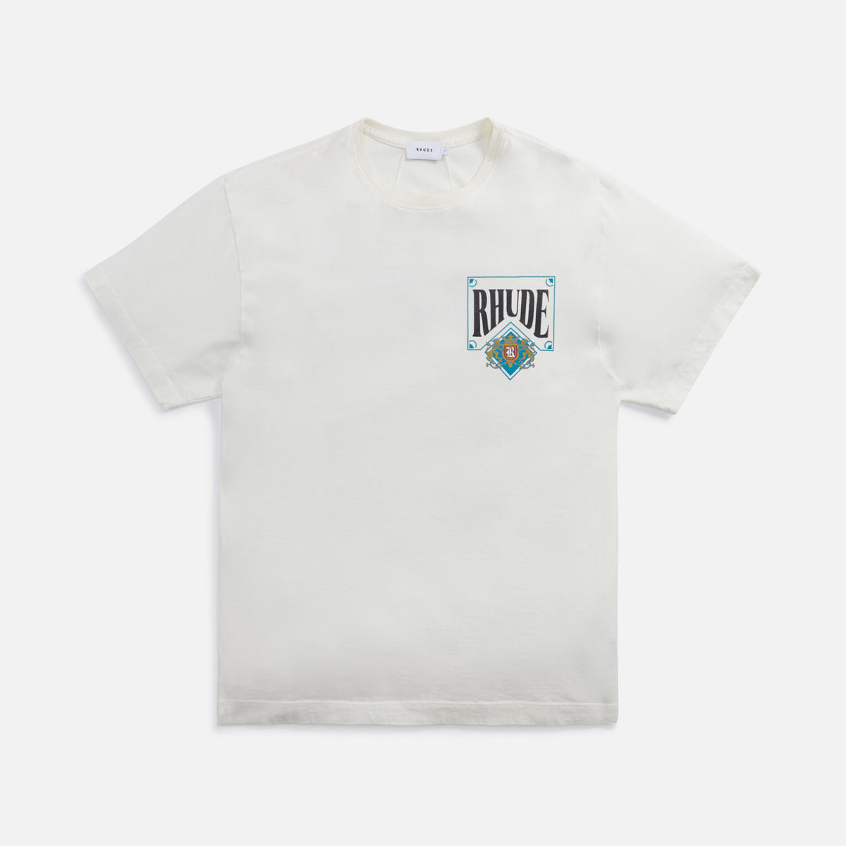 Rhude Card Tee Vintage - White