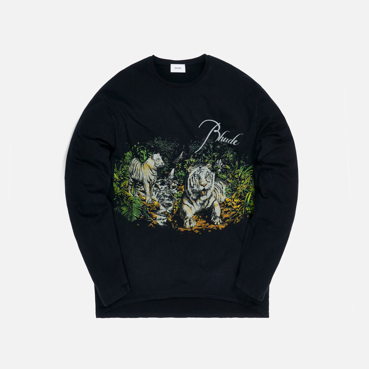 Rhude Lions L/S Tee - Black