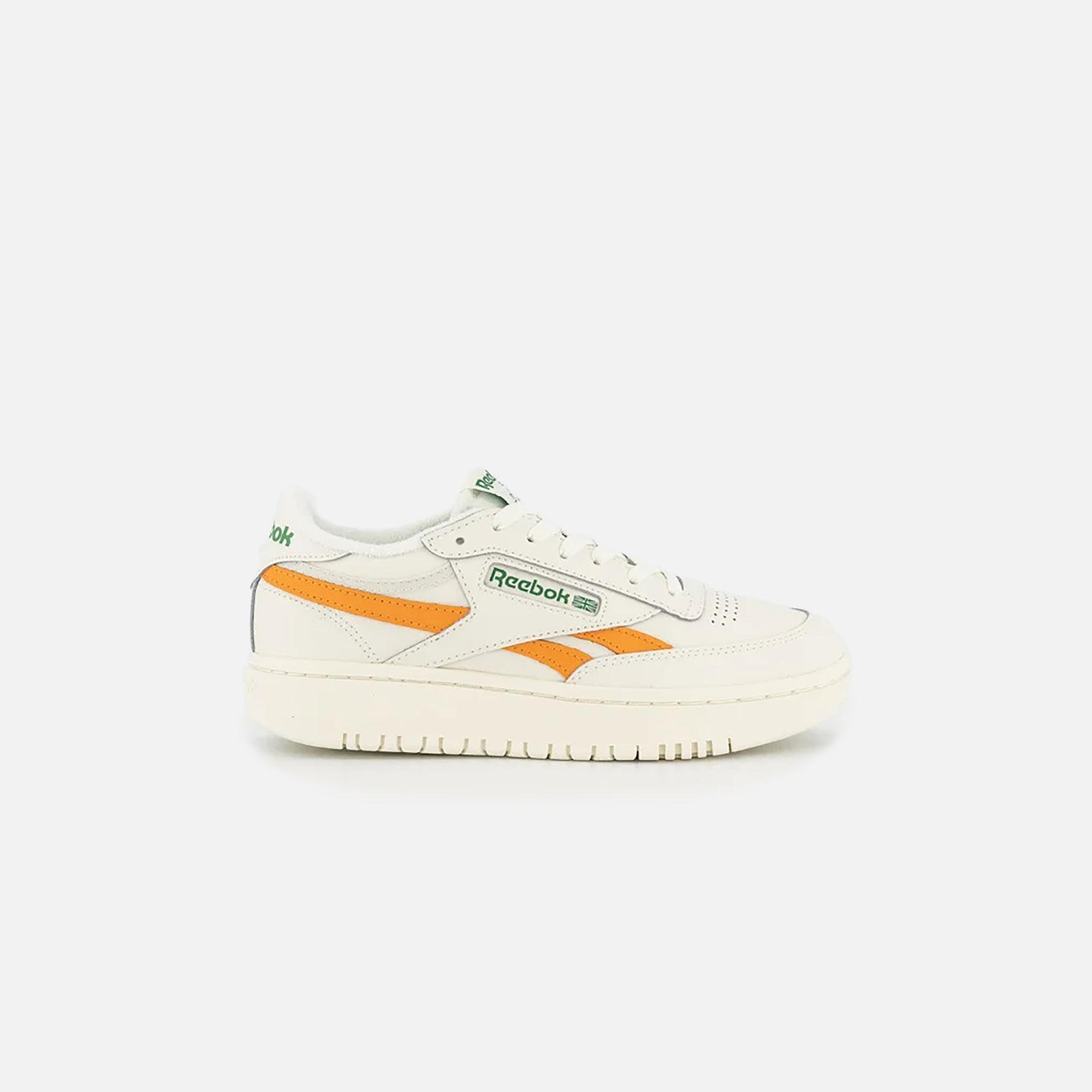 Reebok WMNs Club C Double Revenge - Chalk / Green / Peach Fuzz