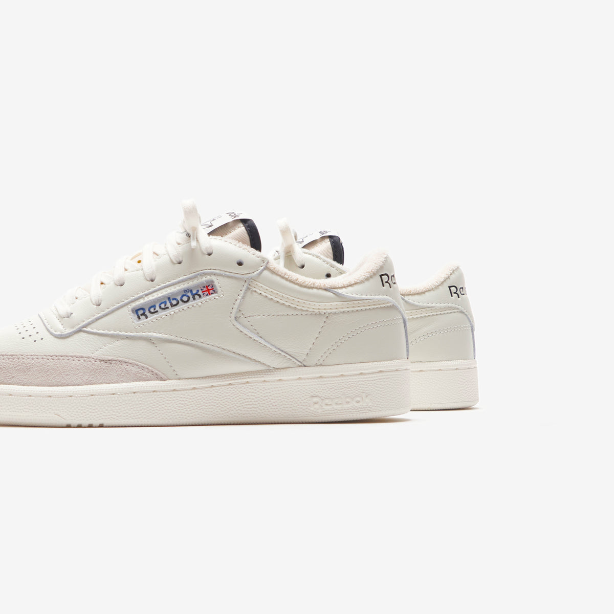 Reebok Club C 85 Vintage Split Logo - Chalk / Black / Vector Blu