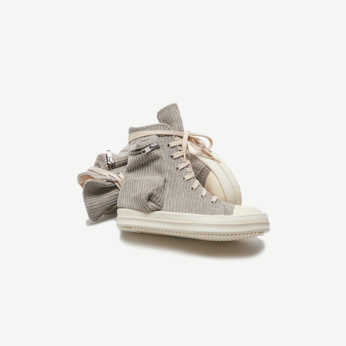 Rick Owens Wmns Scarpe Cargo Sneakers - Pearl / Milk