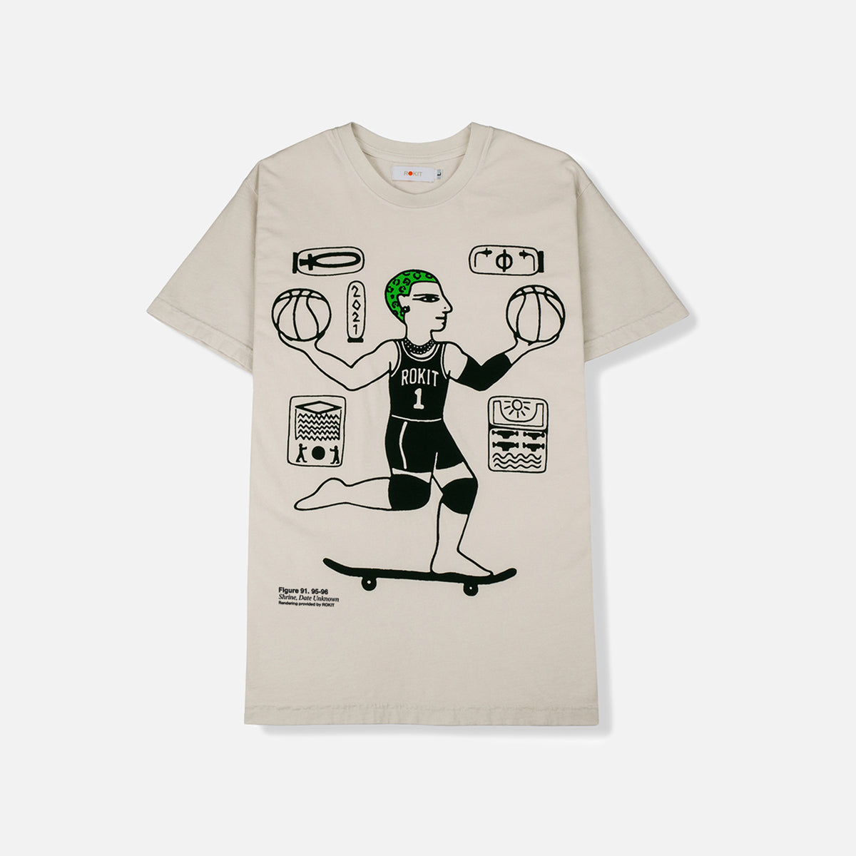 Rokit Glyph Tee - Cream