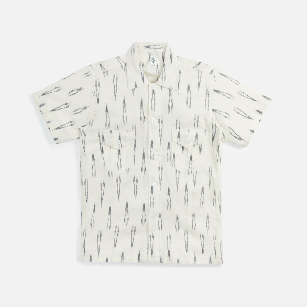 South2 West8 Smokey Shirt Deer Ikat - Off White