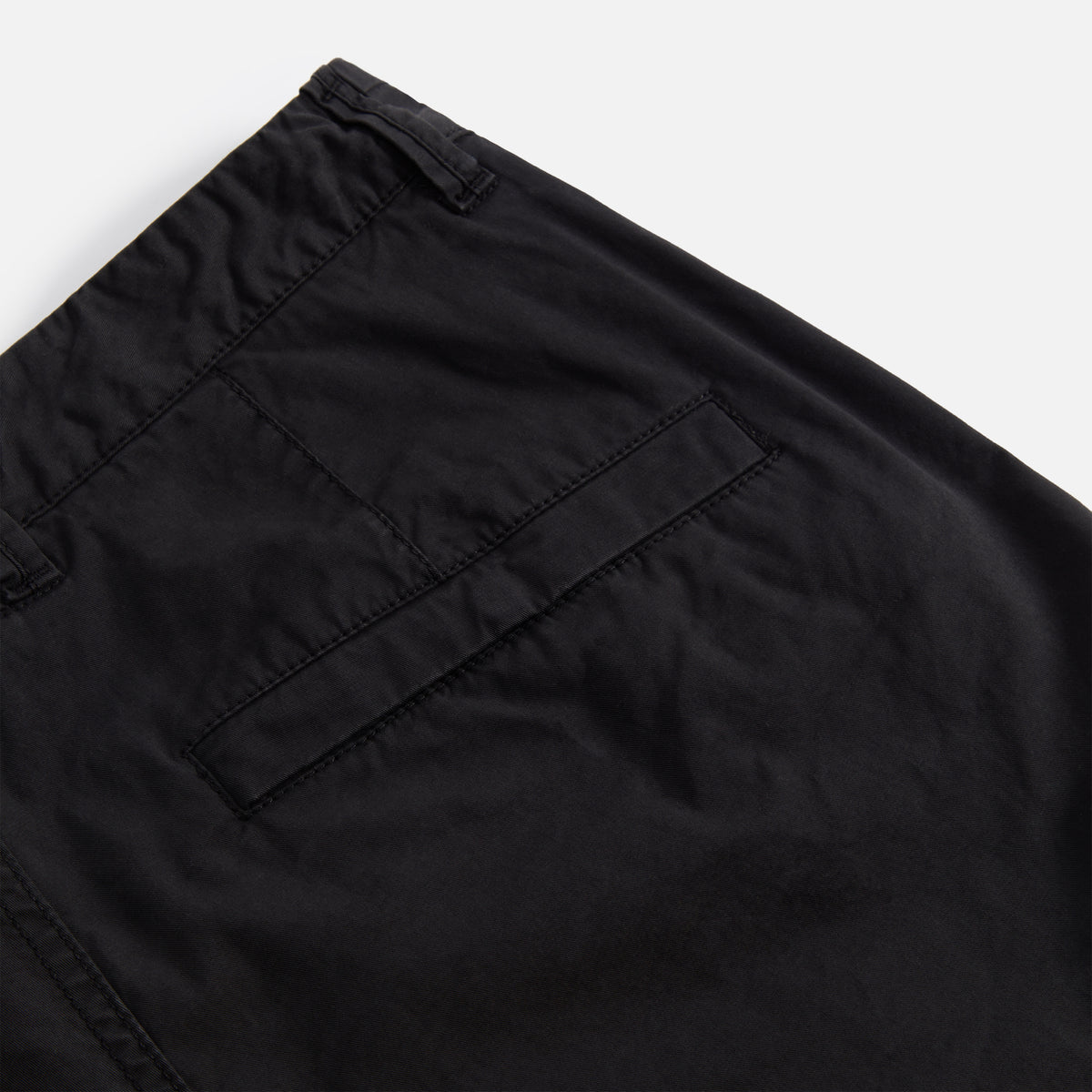 Stone Island Garment Dyed Cotton Twill Pant - Black