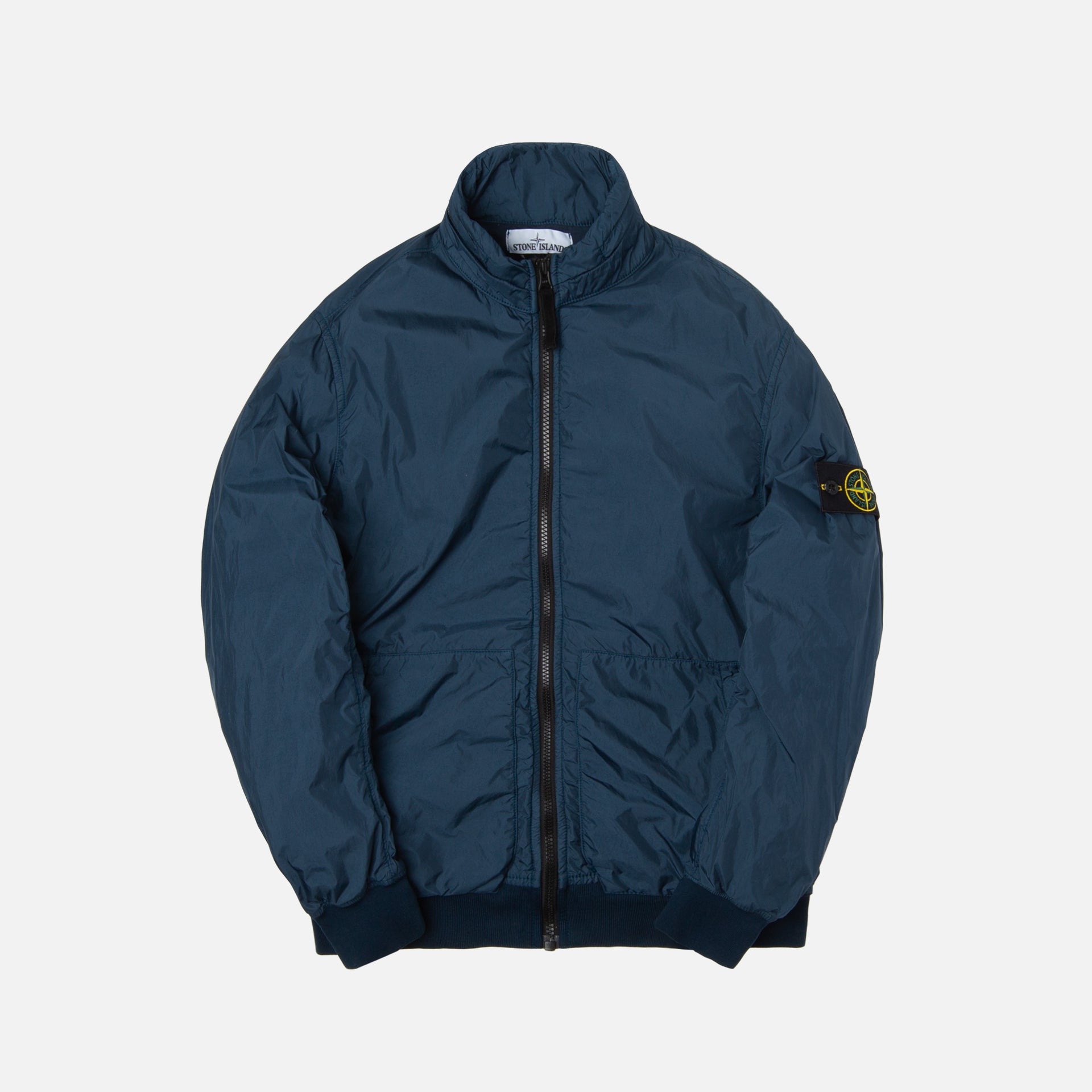 Stone Island Garment Dyed Crinkle Reps Jacket - Blue Marine