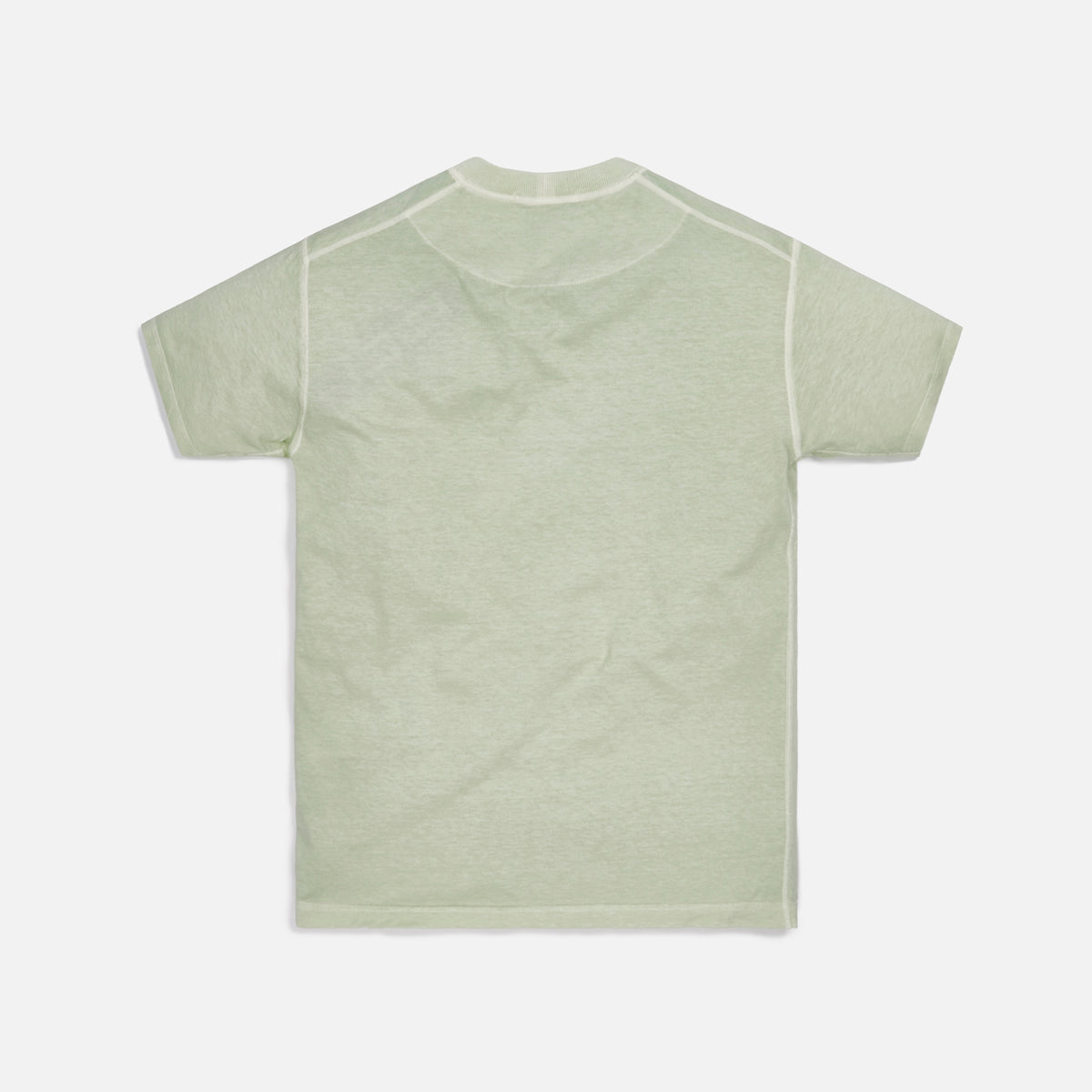 Stone Island Cotton Jersey Garment Dyed Fissato Tee - Light Green