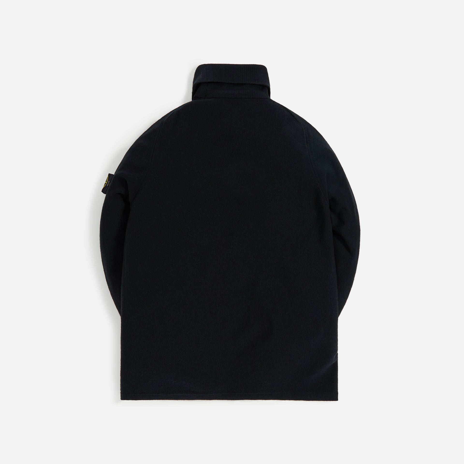 Stone Island Stretch Wool Turtleneck Sweater - Black