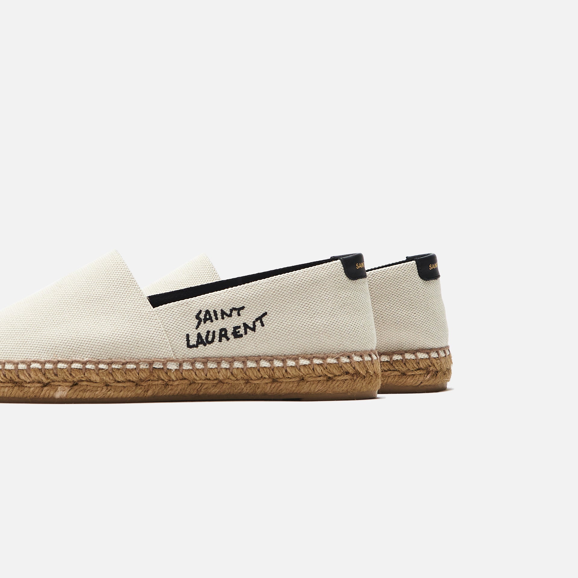 Saint Laurent WMNS Espadrille Embroidery - Ecru / Noir