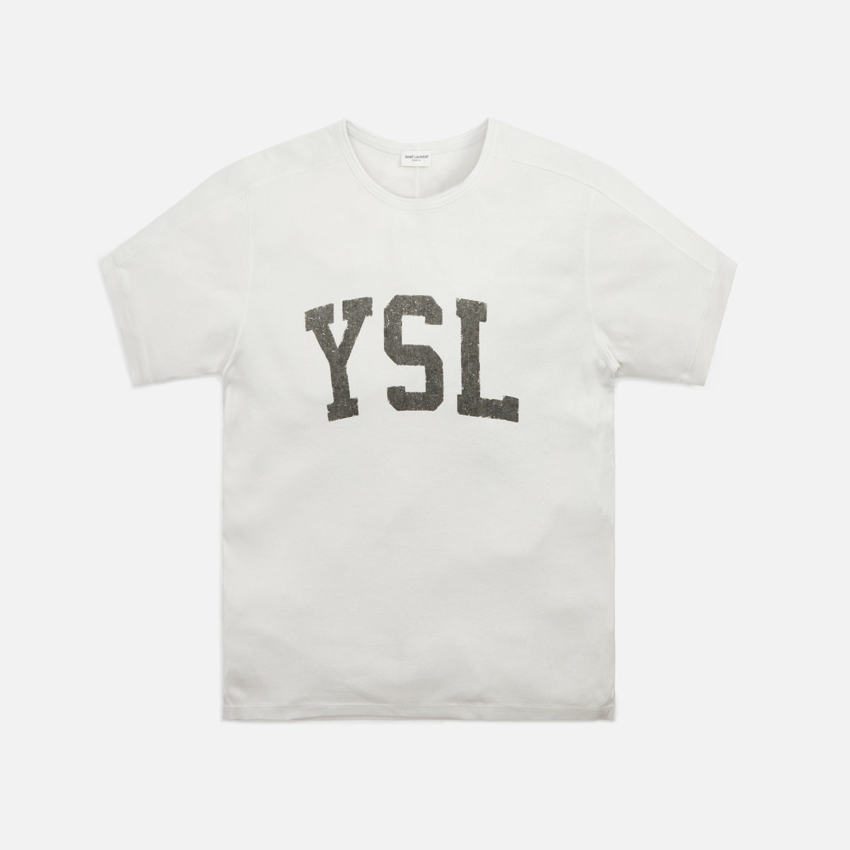 Saint Laurent Tee Col Rond - Dirty Ecru
